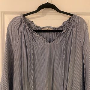 Loft seersucker blouse